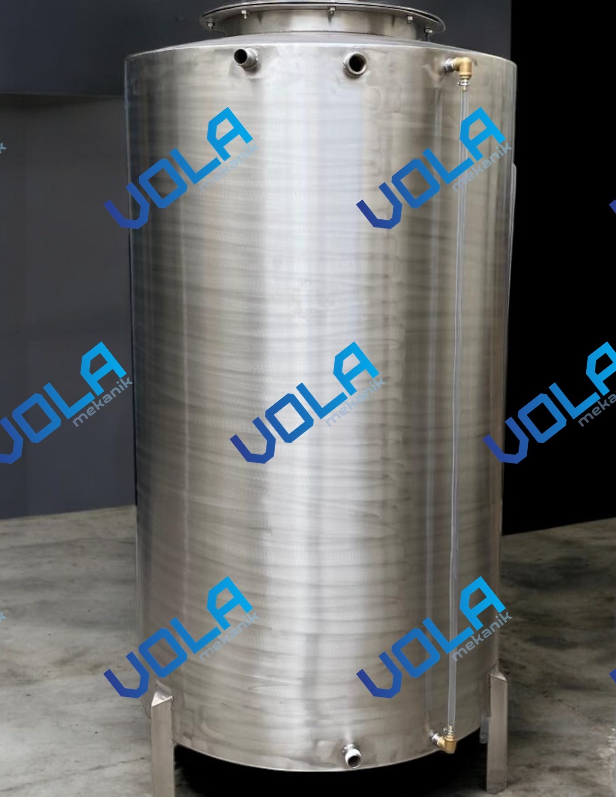 Paslanmaz Çelik Monoblok Silindirik Su Deposu